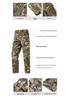 Men's Wear-Resistant Black Camouflage Tactical Suit for Spring/Autumn