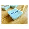 Speed Mao Cute Simple Floral Japanese Style Ceramic Chopstick Rests Cutlery Set of 6, Pottery, Red, Blue, Green