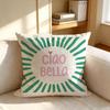 PCiaos Bellas Cushion Cover Square Cushion Cover Vintage Soft Sofa Pillow Case Home Decoration and Protective Cover