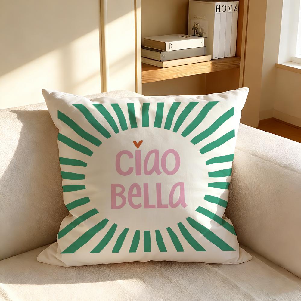 PCiaos Bellas Cushion Cover Square Cushion Cover Vintage Soft Sofa Pillow Case Home Decoration and Protective Cover