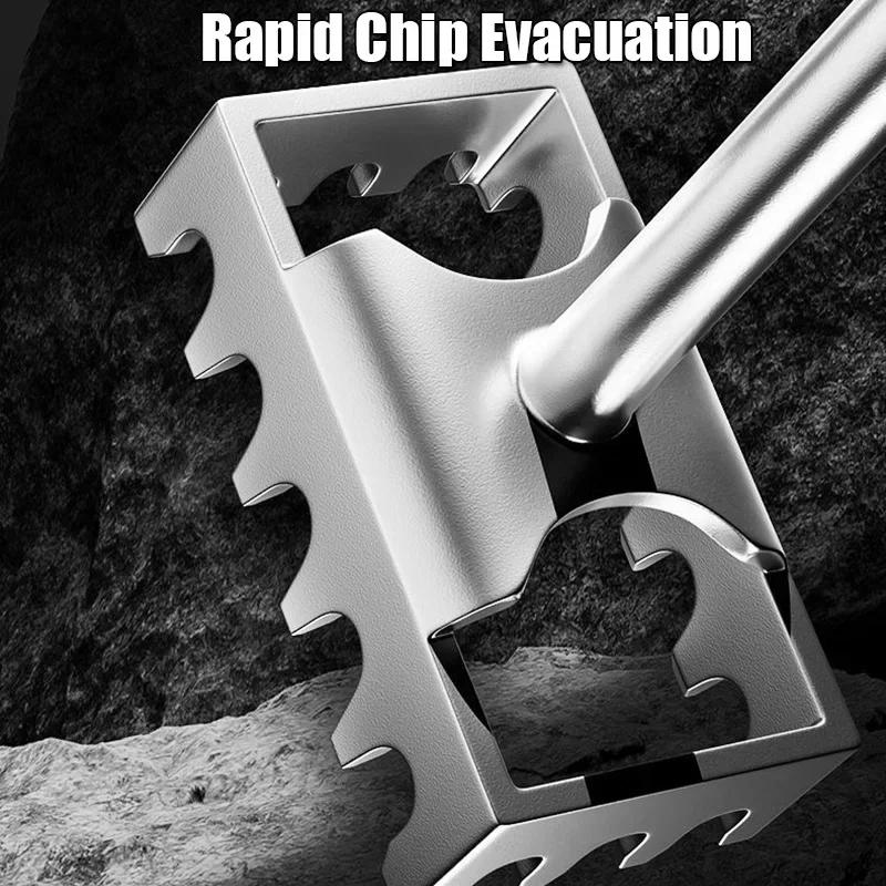 Square Drill Hole Opener Electric Hammer Hole Expansion Plumber Electrician Wall Slotting Installation Socket Tool Accessories