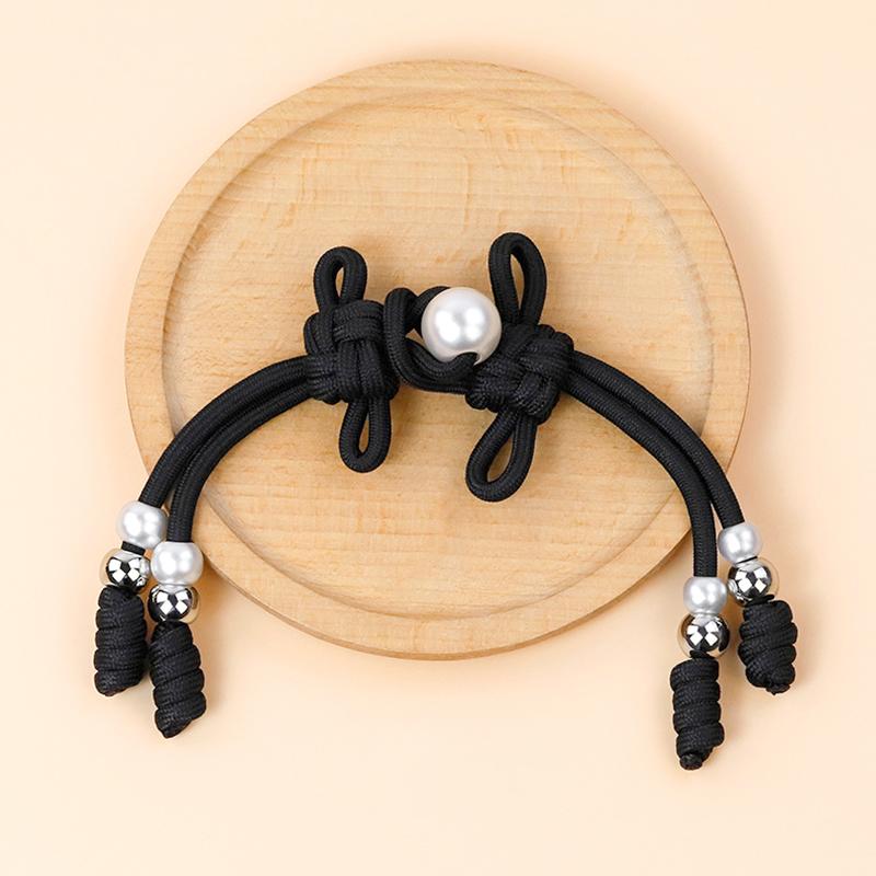 1PC Long Tail Classical Cheongsam Button Soft Fabric Chinese Knot Elegant Fasteners Garment Costume Decor Pearl Button