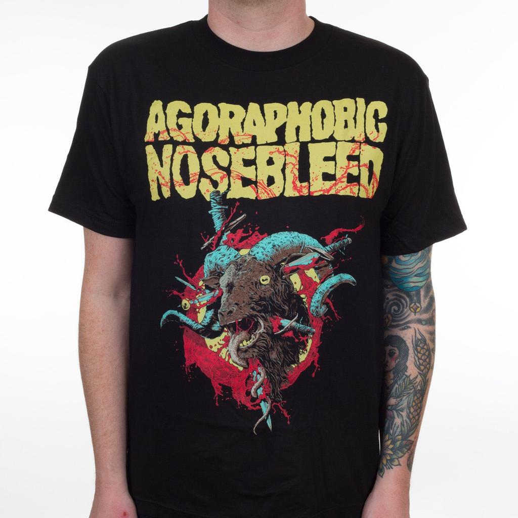 Agoraphobic Nosebleed Dog Band TShirt Cotton Graphic Tee Unisex Women Summer Streetwear Top
