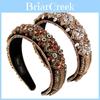 Vintage Baroque Crystal Headband With Handcrafted Design For Elegant Hair Styling