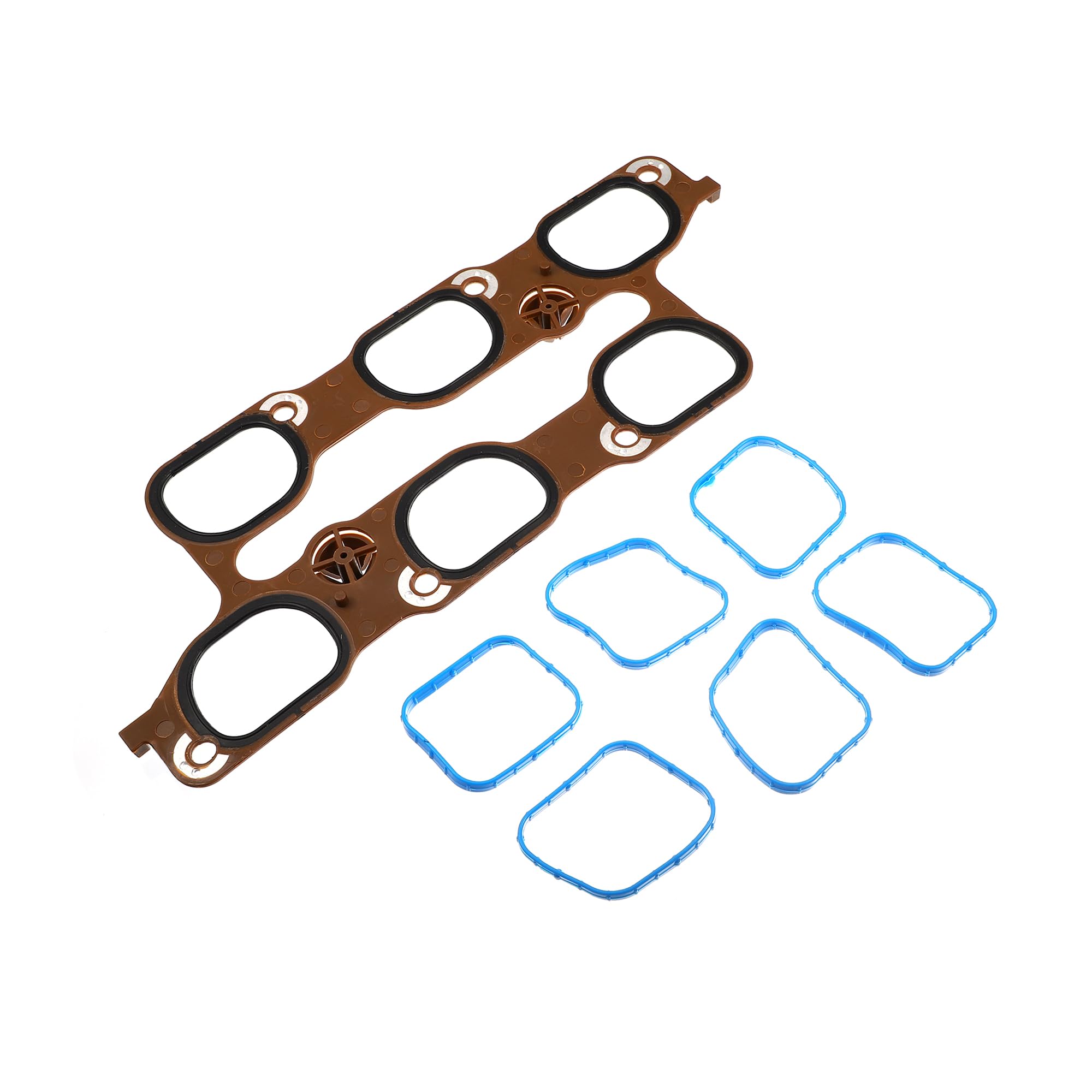 

ABSOPRO Cylinder Engine Intake Manifold Gaskets 12691199 and 12673301 with Upper and Lower Throttle Body Gaskets for Cadillac CTS 2008-2011