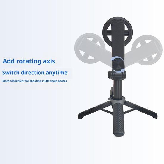 Mini Magnetic Selfie Stick with Bluetooth-compatible Remote 360 Degrees Rotation Portable Selfie Stick with Extendable Tripod Phone Holder