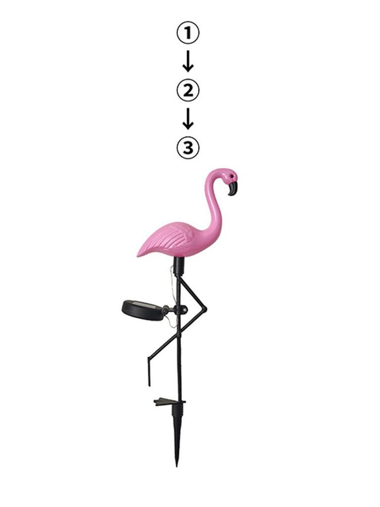 LED Solar Flamingo Garden Light - Outdoor Decorative Stake for Courtyard