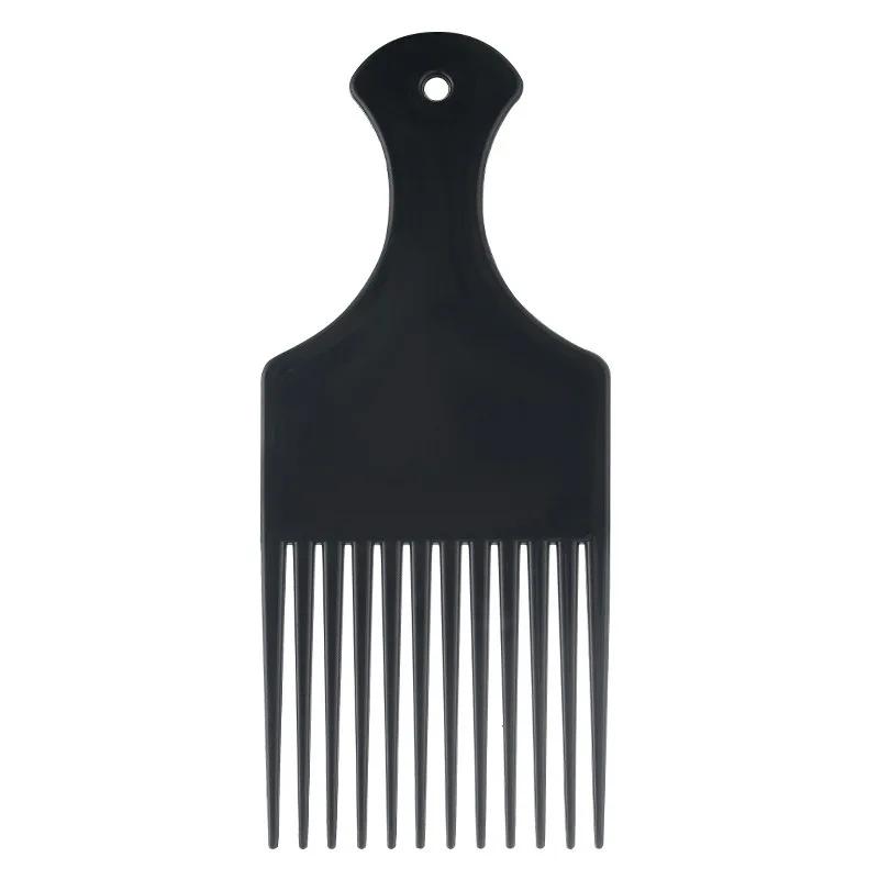 1 Stück Breite Zähne Bürste Pick Kamm Gabel Haarbürste Einsatz Haar Pick Kamm Kunststoff Getriebe Kamm Für Lockiges Afro Haar Styling Werkzeuge