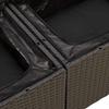 Vidaxl 6-Cz. Set di Mobili da Giardino con Cuscini, Polyrattan Nero