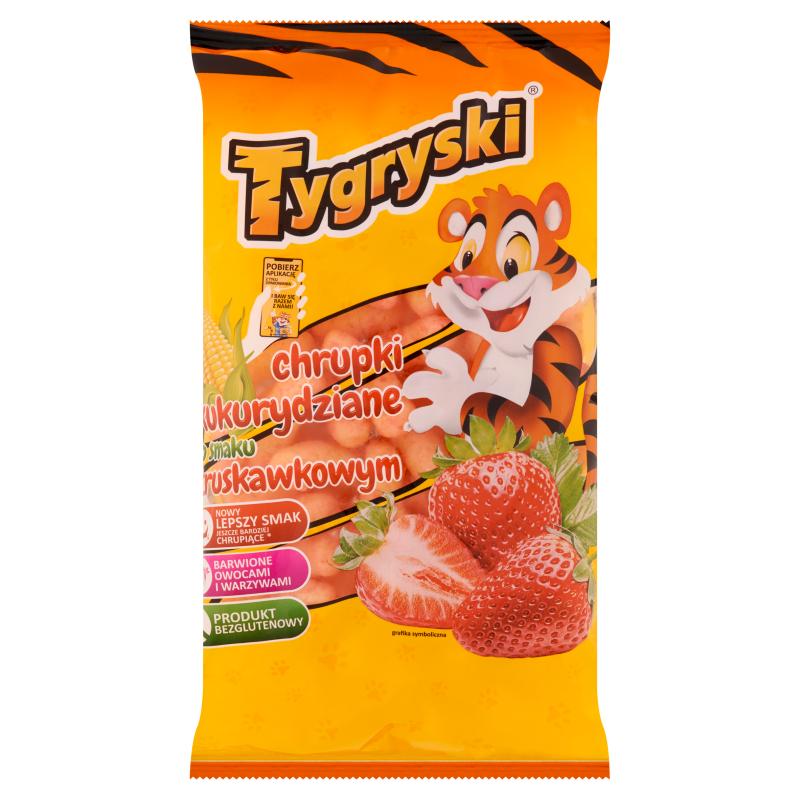 Tygryski Strawberry Flavored Corn Chips 70 g
