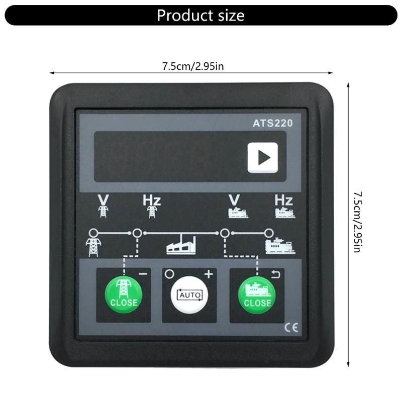 ATS220 Generator Set ATS Switches Controller Automatic Manual LED Display Generator ATS Controller