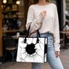 Crack Hole Printed Tote Bag Fashion Casual Large Capacity Daily Shopping Portable Shoulder Handbag
