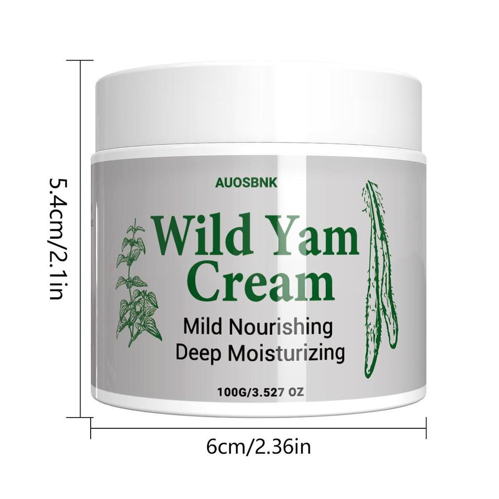 100g-Wild Yam Cream, Natural Balancing Cream for Women Soothing Support for Midlife Wellness, Deeply Nourish & Moisturize the Skin