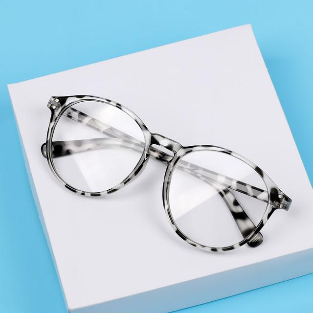 Myopia Glasses For Women Men Anti Blue Light Round Eyeweartransparent Computer Glasses Frame Prescription Eyeglasses -0 .5 ~-4 .0