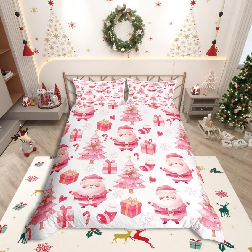 Comforter Homewish Merry Christmas Festival Xmas For Girls Bedding Sethappy New Year Decor