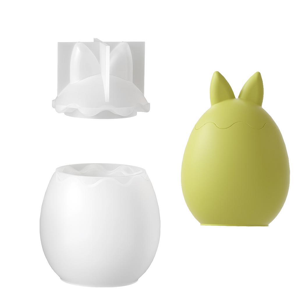 Food Grade Silicone Rabbits Eggs Candle Making Mould Multipurpose Craft Tool For Home Decoration