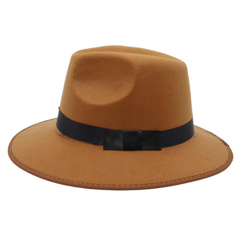 Top Hat Jazz Hat Male And Female Knight Hat Felt Hat Nostalgic Wool Hat Shanghai Beach Gambler Hat