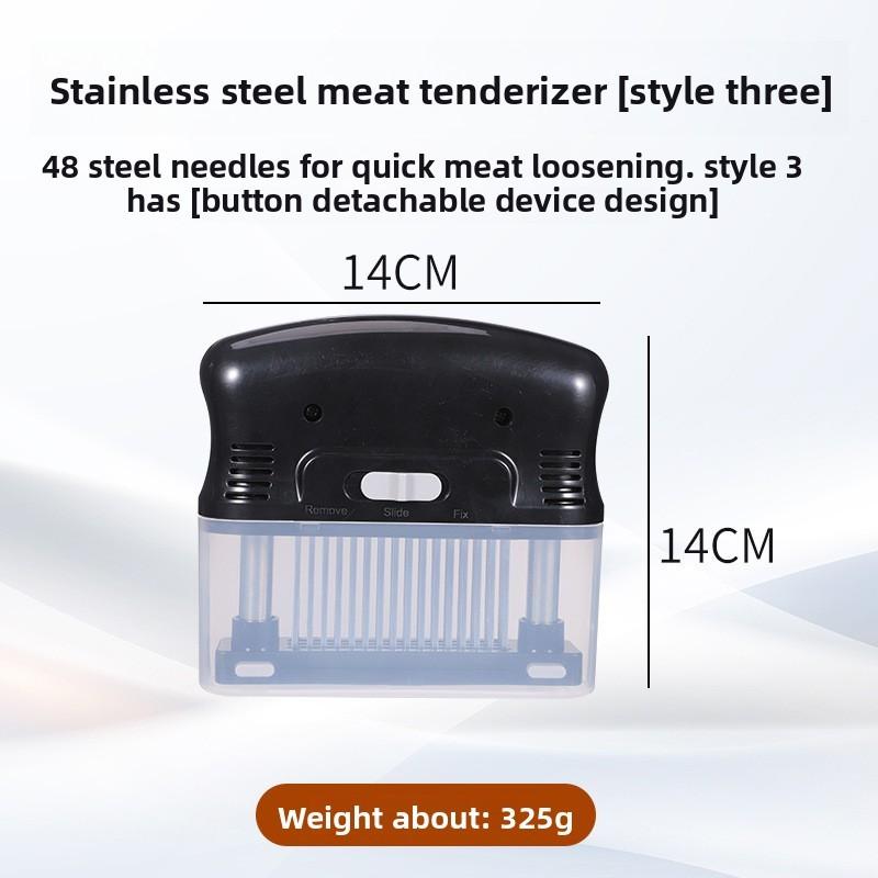 Stainless Steel Tenderizer Tool With Detachable Parts For Cooking And Barbecue