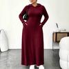 Women's Fashion Color Hooded Ribbed Dress with Slim Fit Cinched Waist and Pockets