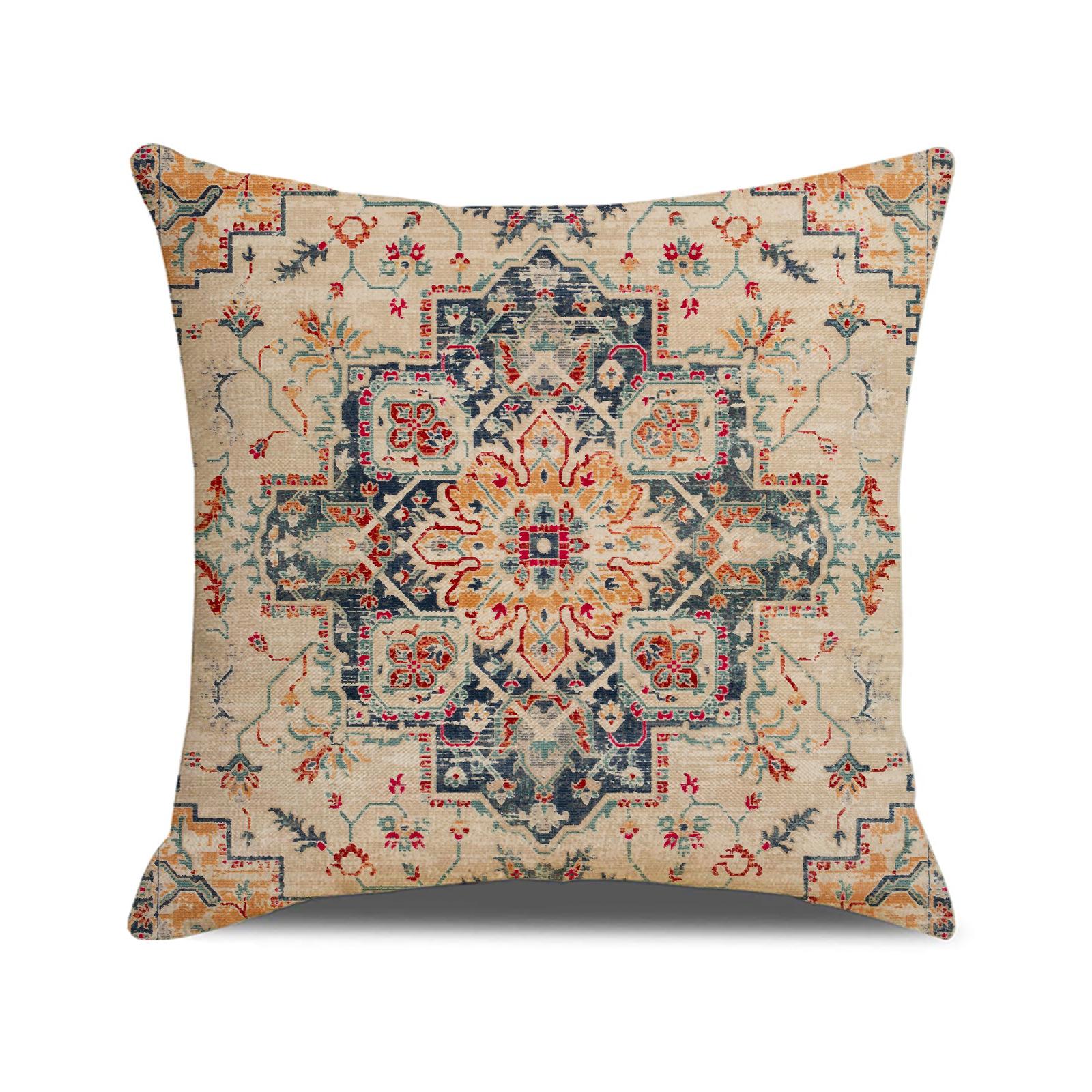 

Наволочка в богемном стиле, полиэстер с принтом, домашний декор, подушка, B&B, ретро, декоративная подушка 45*45cm