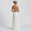 Spring new banquet evening dress long dress temperament elegant suspender backless dress women
