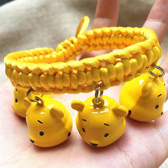 Cute Cartoon Figure Model Bell Dog Collar Adjustable Puppy Necklace Pet Supply