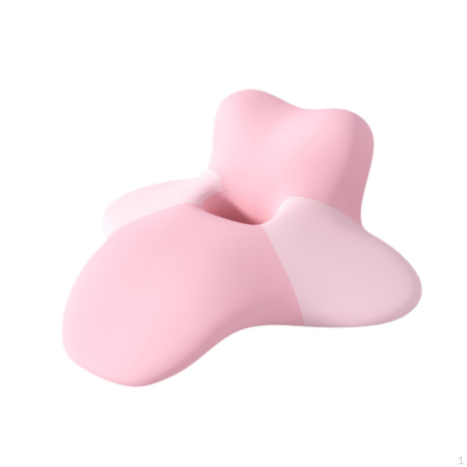 

Neck Pillow Back Beauty Removable Pillowcase Travel Leaning and Lying Soft Comfortable for Sleeping рожевий