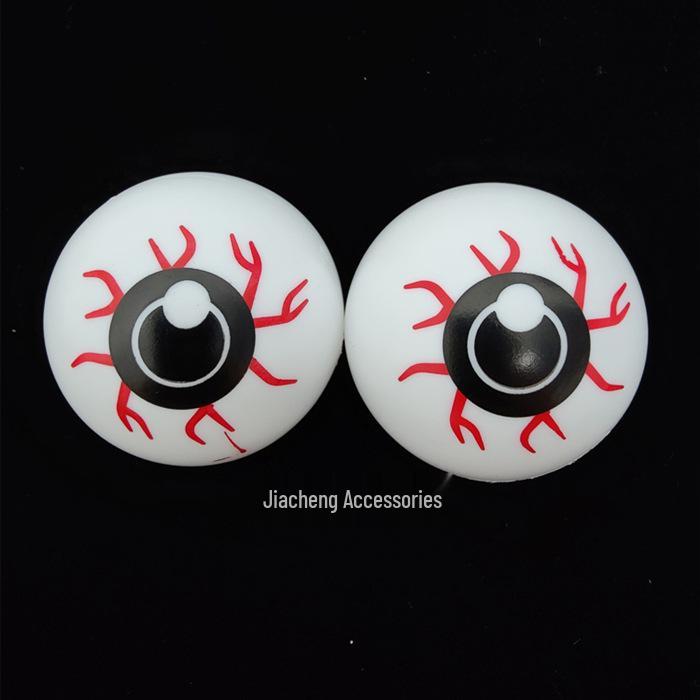 Halloween DIY Ghost Eye Prop: Colorful Bouncing Eyeball Accessory (2.3-4cm)