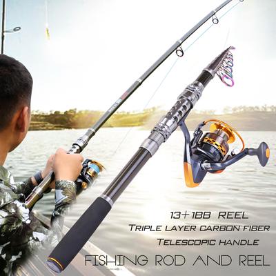 camouflage fishing rod and reel combo