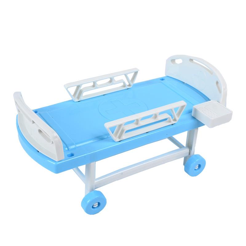

1Pcs Hospital Bed Simulation Doctor Nurse Male And Female Play Accessories Figure Bed Medical Bed Bed Plaything Children s Play Home Plaything синий