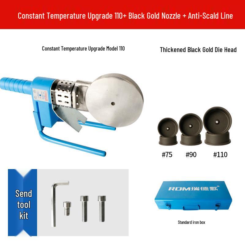 Blue Single-Tube Digital Display Hot Melt Machine for 20-32 PPR Plastic Pipe Welding