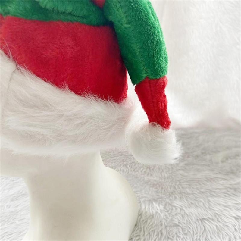 Exquisite Christmas Hat, Santa Hat Holiday Hat for Unisex Adults Festival Party Hat Plush Santa Hat Red Hats Accessory