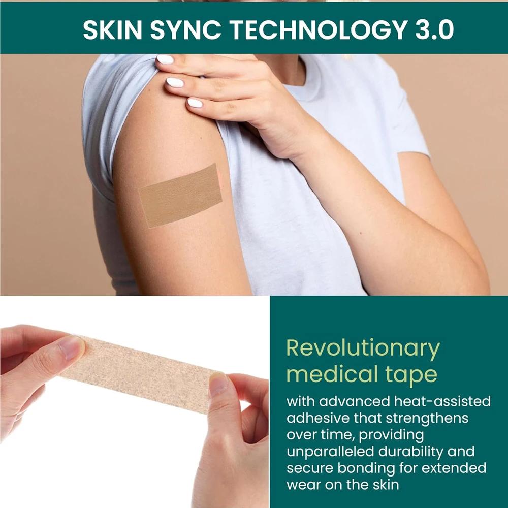 5 Rollen Mikroporen-Klebeband, Atmungsaktives Papierklebeband, Latexfreies Papier-OP-Klebeband, Einzeln verpackte Papier-Verbandsklebeband-Rollen