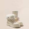 Flip the Hair and Wear Thick-soled Waterproof and Non-slip Snow Boots for Women's 2025 Winter New Velvet and Thickened Northeast Cotton Shoes