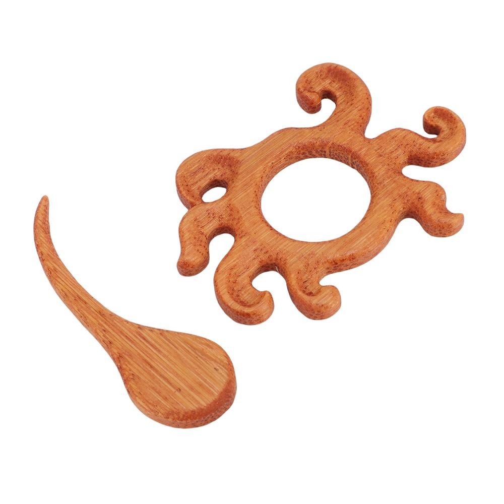 2pcs Creative Design Wooden Brooch Pin Handmade Brown Animal Brooch Pin For Sweaters