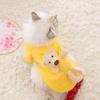 Pet Clothes Autumn Thin Velvet Two-legged Cat Kitten Warm Cartoon Bear Small Dog Puppy Dog Teddy Clothing