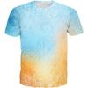 T-shirt Estiva da Uomo in Poliestere 3D Asciugatura Rapida Traspirante Manica Corta T-shirt Casual Colore Tie Dye T-shirt Estiva