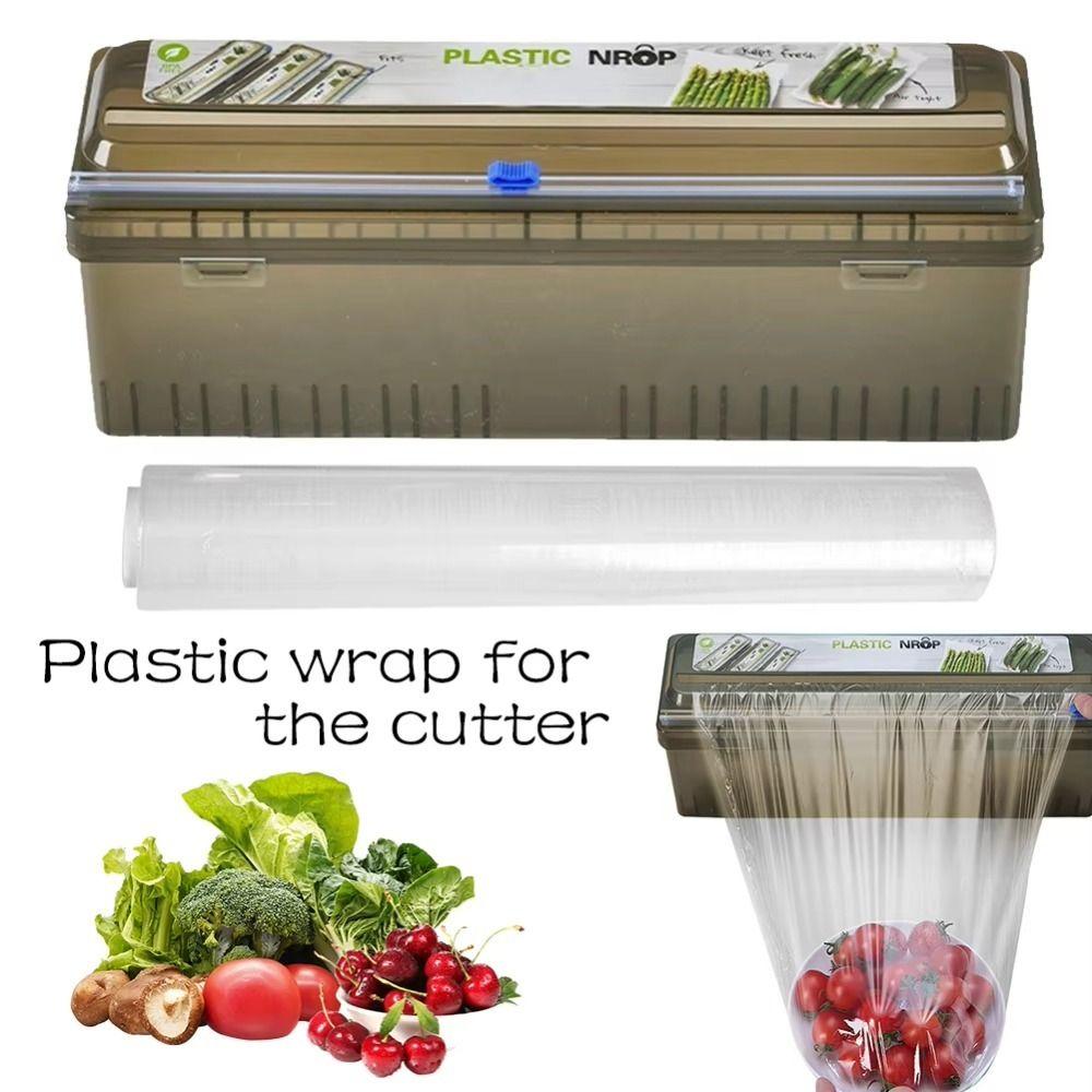 Plastic Food Wrap Dispenser Reusable Foil Cutting Machine Film Dispenser Cutting Box  Packaging