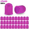 100Pcs/Set Plastic Car Truck Bike Tyre Tire Wheel Valve Stem Caps Dust Cover Auto Motorcycle Airtight Stem Air Caps High Quality Valve Stems 1