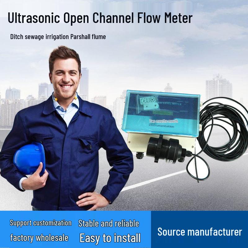 JSHKE Ultrasonic Open Channel and Parshall Flume Flow Meter