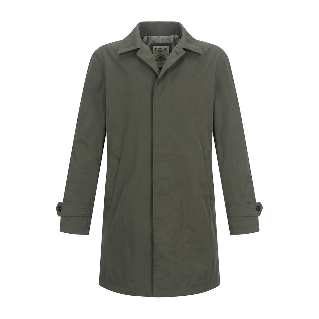 Ferraromilano Garment Washed Mac Coat D/Beige (Am0Ect35154)