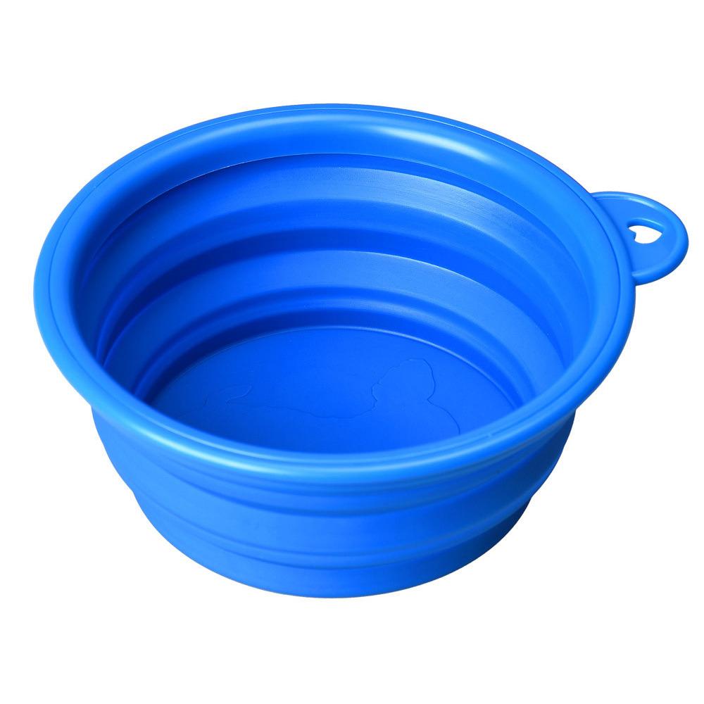 Dog Bowl Portable Folding Pet Bowl Collapsible Silicone Water Bowl for Dog Outdoor Travel Puppy Feeder Dish Food Container