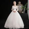 2025 Red Off-Shoulder Floor-Length Wedding Dress - Plus Size, Slimming Princess Style for Spring/Summer