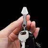 Durable Mini Pry Bar Titanium Zinc Zinc Alloy Small Tools Hexagon Wrench Keychain Pendant  Outdoor Multitool