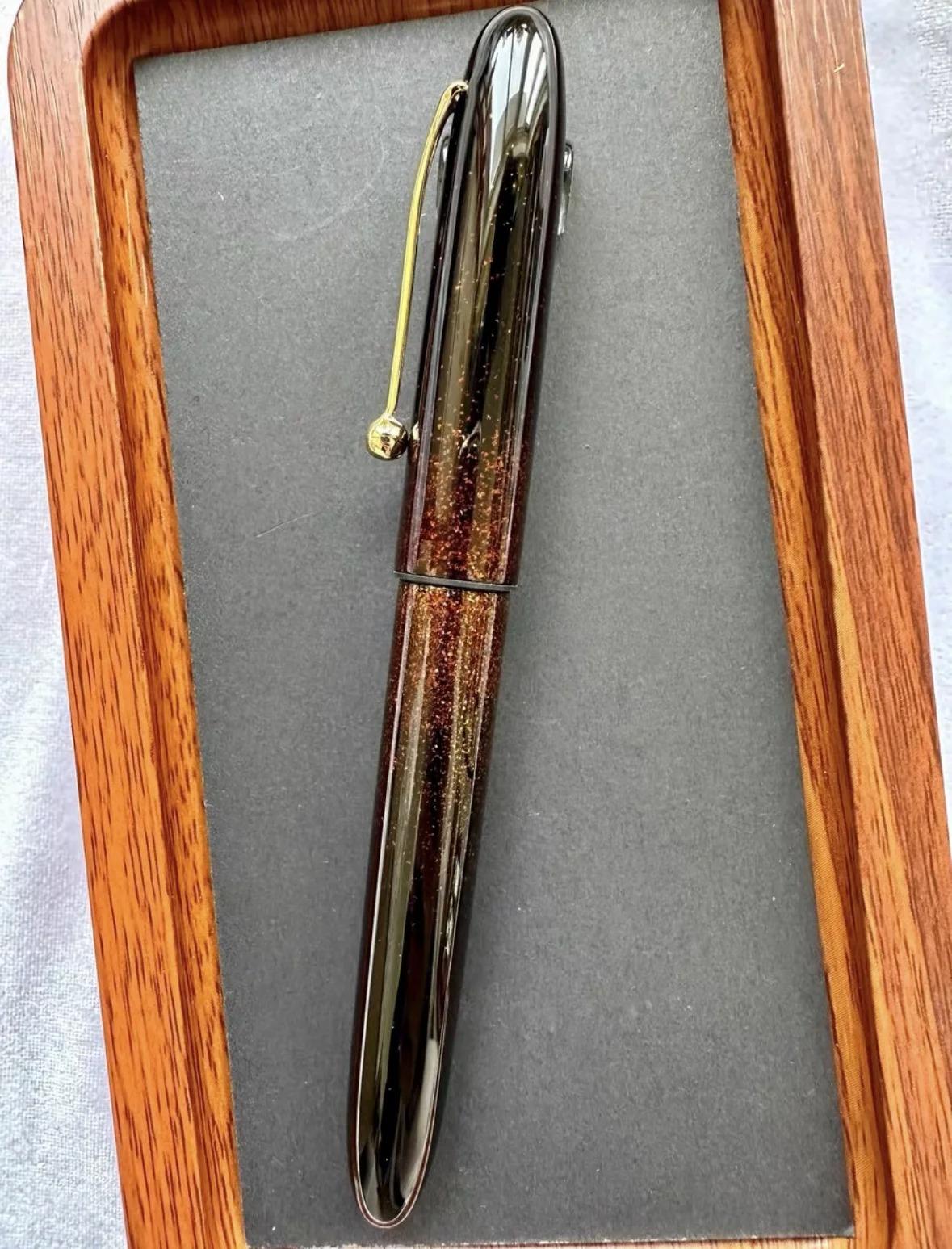 

No Nib Set Hand Made Lacquer Craft Brass Material Fountain Pen Only Penholder For Pilot 74/742/743 Sailor 14K/21K Platinum 3776 For Pilot 742