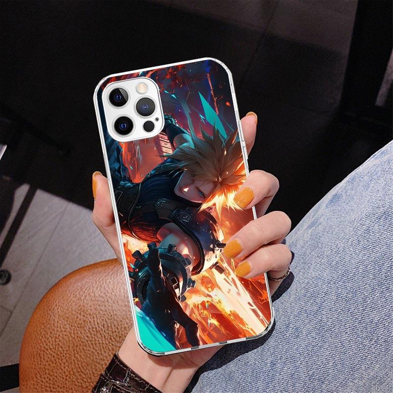 Final Fantasy FF VII Phone Case For iPhone 17 Air 16 Pro Max 16E 15 + 14 Plus 11 12 13 Mini 7 8 SE Gift Print Cover Fundas