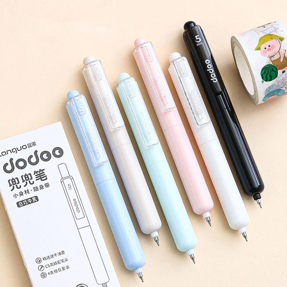 4PCS/Set Quick-drying Pocket Pen 0.5mm Black Ink Signature Pen Neutral Pen Student Specific