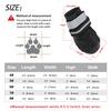 4pcs/set Pet Dog Shoes Reflective Waterproof Dog Boots Warm Snow Rain Pets Booties Anti-slip Socks Footwear For Medium Large Dog