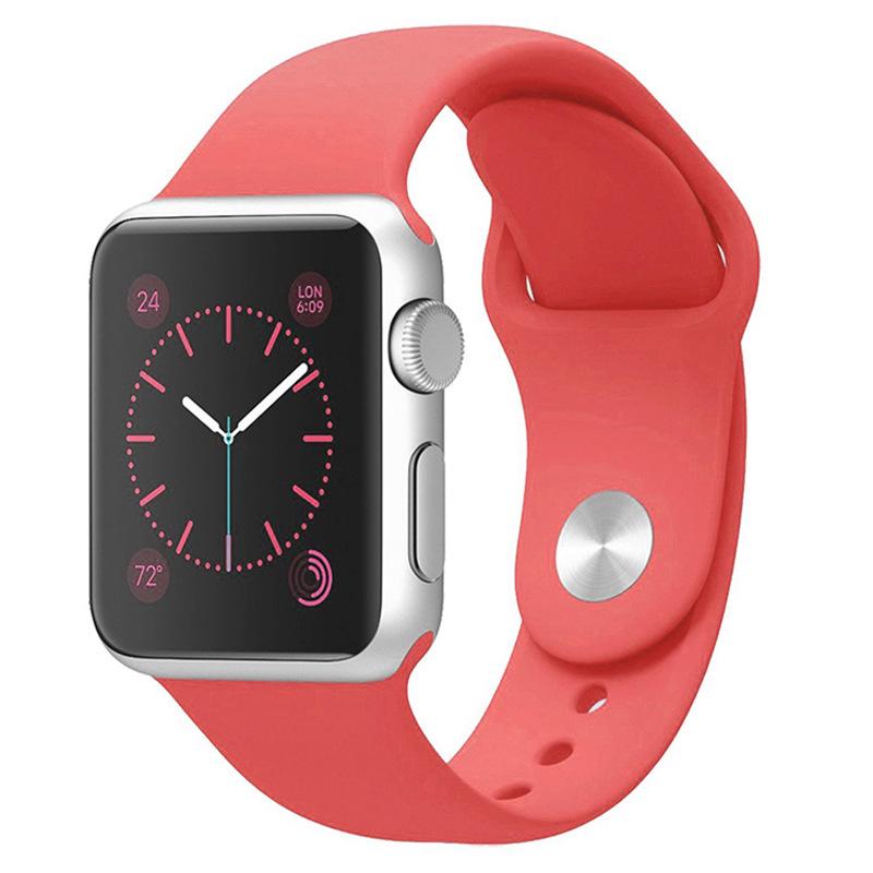 Apple Silicone Strap for Apple Watch Series 1-9/SE, Classic Sports Band