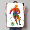 Kick Football Printed Poster Customized Wall Art Retro Vintage Metal Tin Signs for Room Modern Home Decoration Luxury Desk Decor
